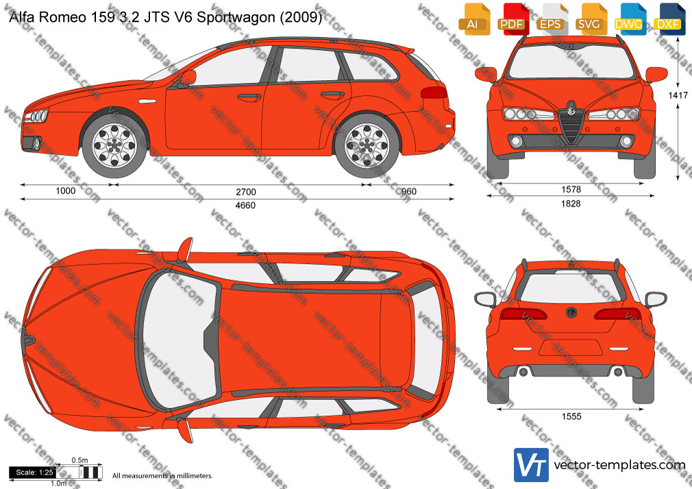 Templates - Cars - Alfa Romeo - Alfa Romeo 159 3.2 JTS V6 Sportwagon