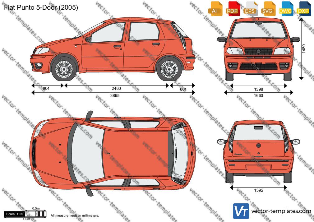 Digital Download vector graphic - Fiat Punto 188 HGT /Sporting Mk2 EPS –  Sundown Silhouette