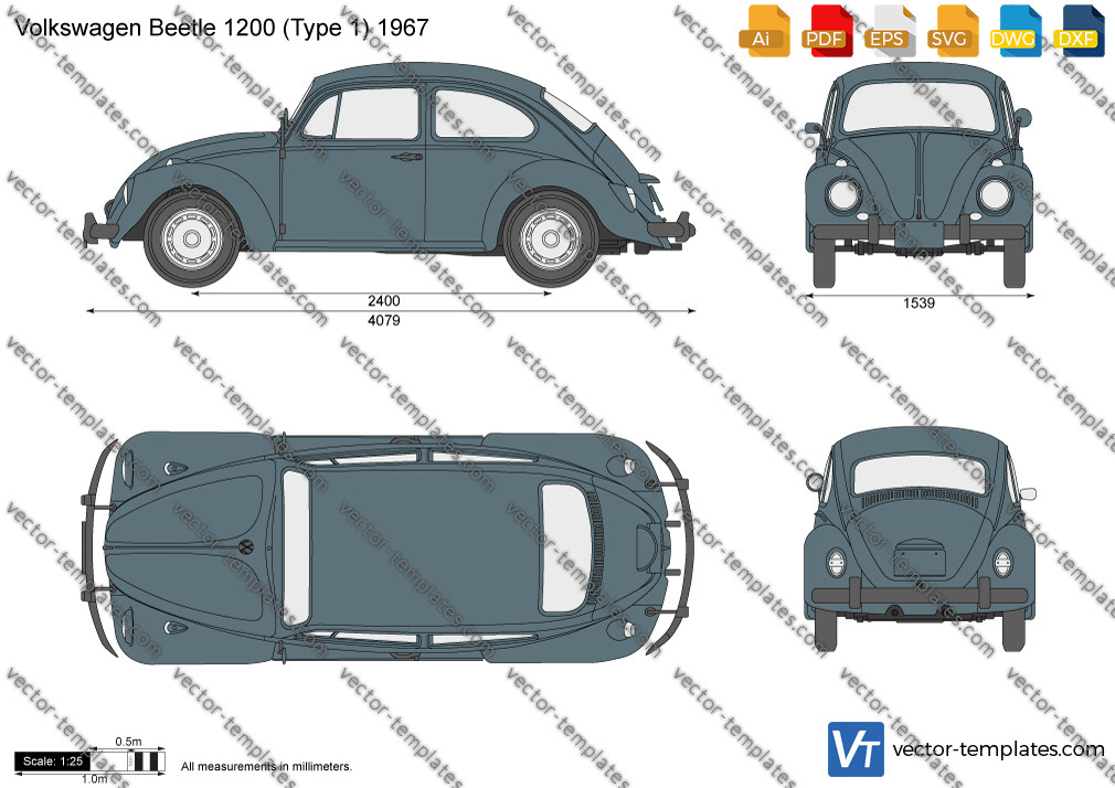 Volkswagen Beetle 1200 (Type 1) 1967