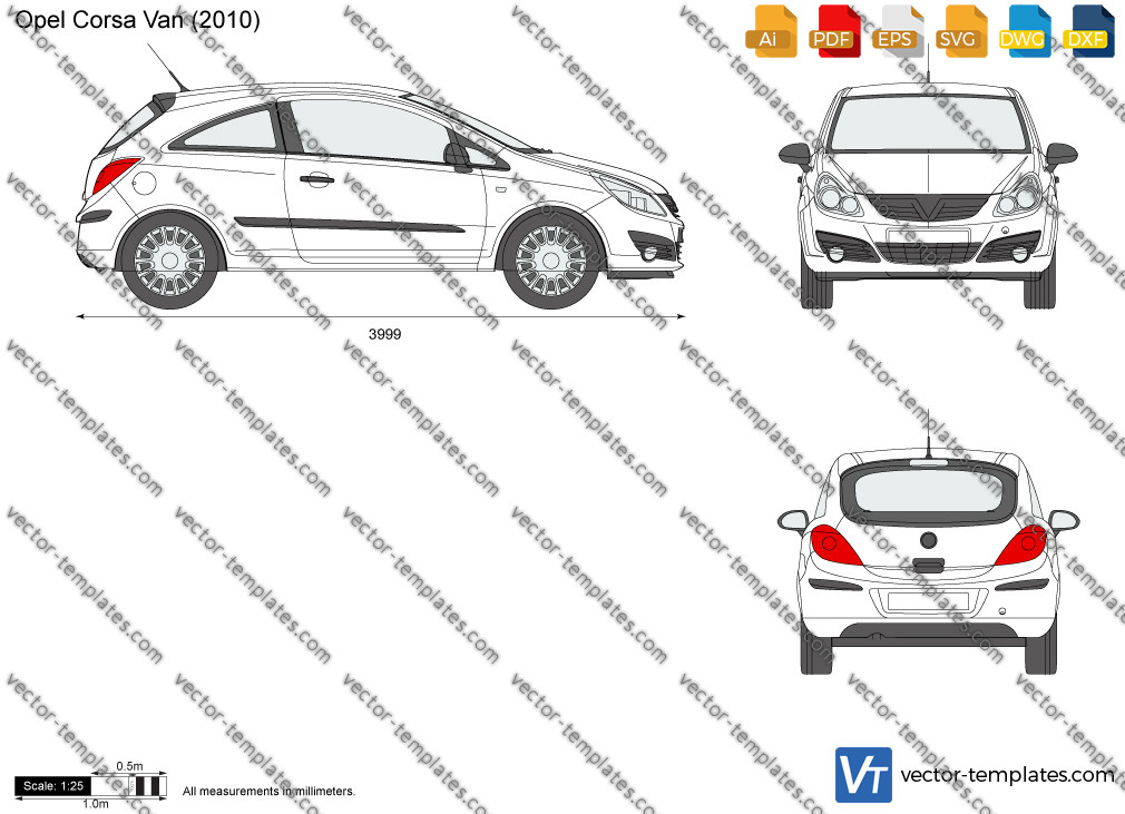 Templates - Cars - Opel - Opel Corsa D 3-Door