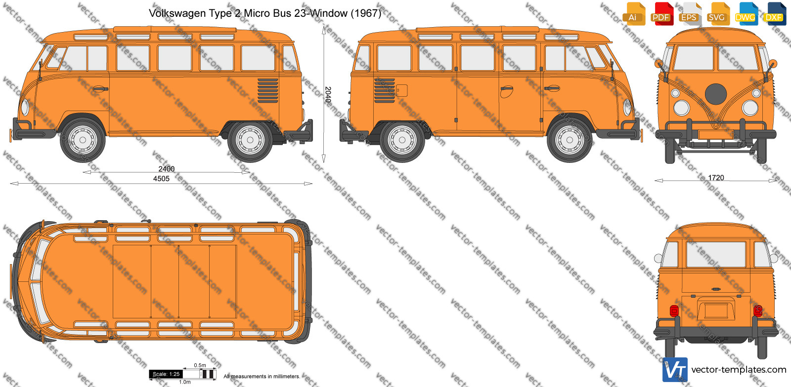 Volkswagen Type 2 Micro Bus 23-Window 1967