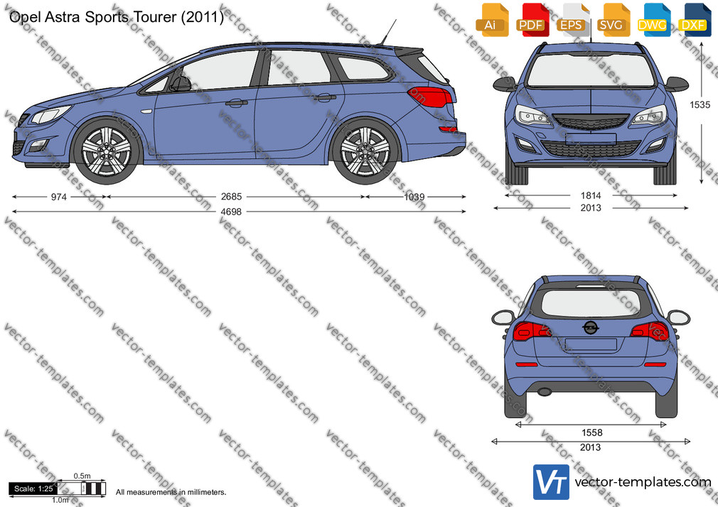 Templates - Cars - Opel - Opel Astra J Sports Tourer