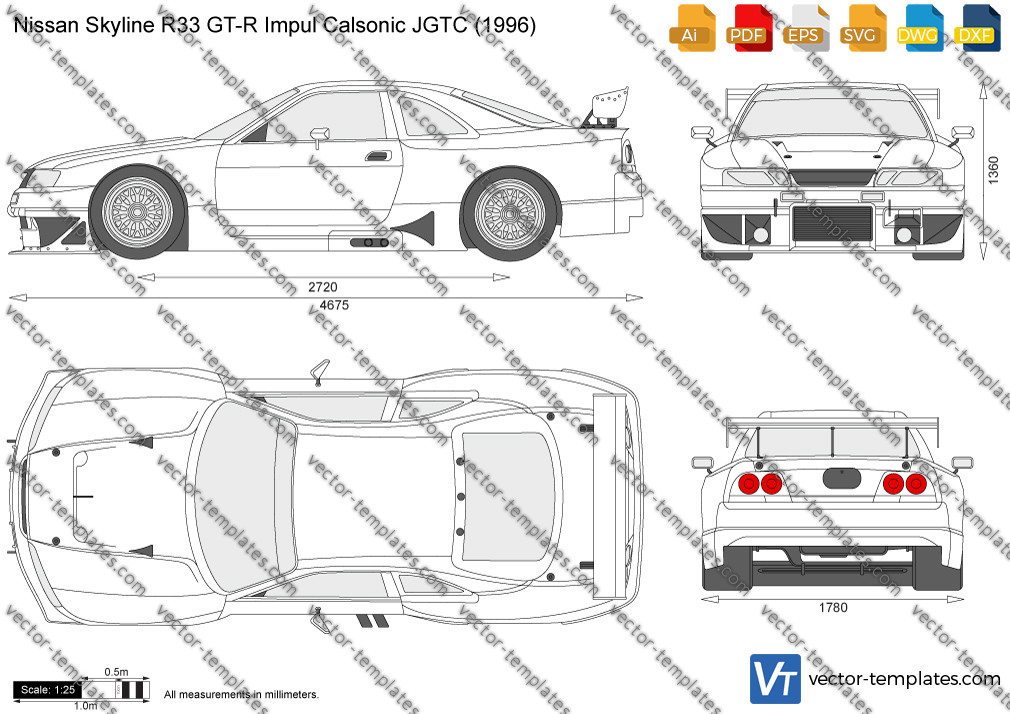 Nissan Skyline R33 GT-R Impul Calsonic JGTC 1996