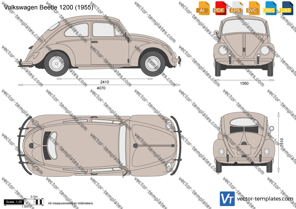 Volkswagen Beetle 1200 1955