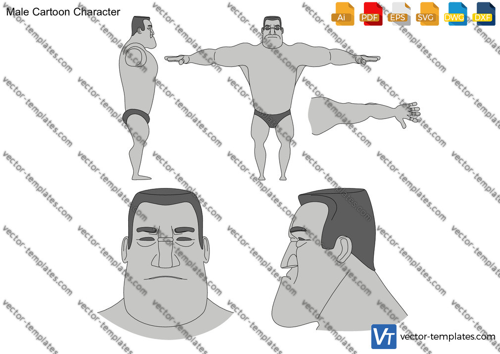 Templates - Humans - Humans - Male Cartoon Character