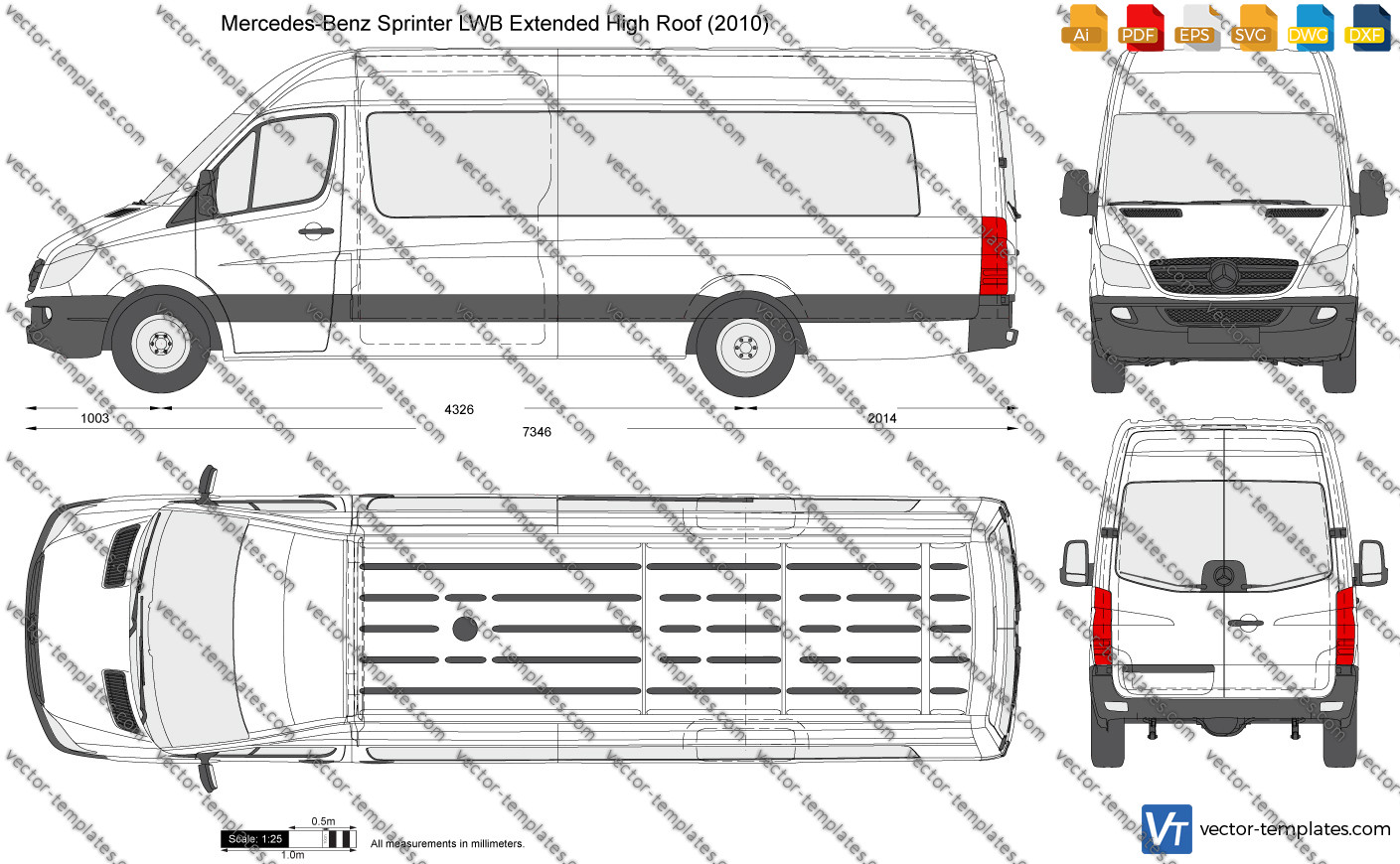 Templates Cars Mercedes Benz Mercedes Benz Sprinter LWB Extended High Roof