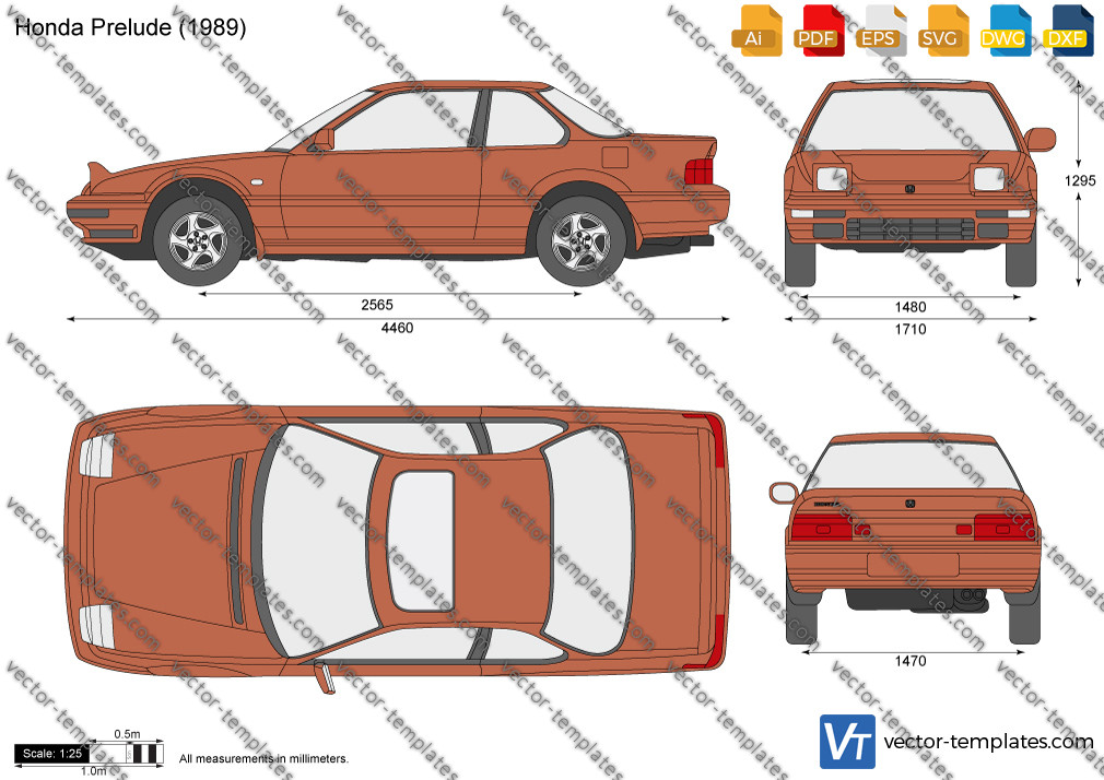 Templates - Cars - Honda - Honda Prelude