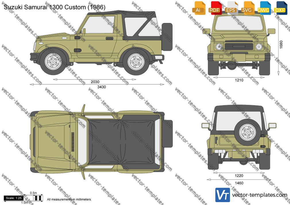 suzuki samurai clipart and graphics