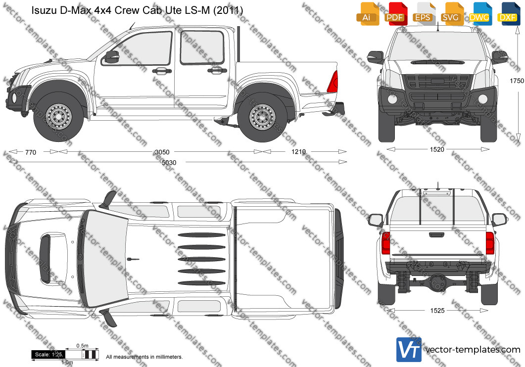 Isuzu D-Max 4x4 Crew Cab Ute LS-M 2011