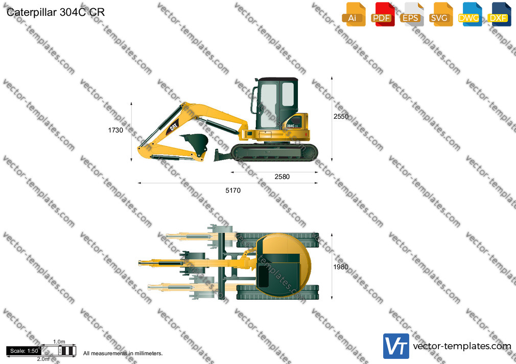 Caterpillar 304C CR Mini Hydraulic Excavator 