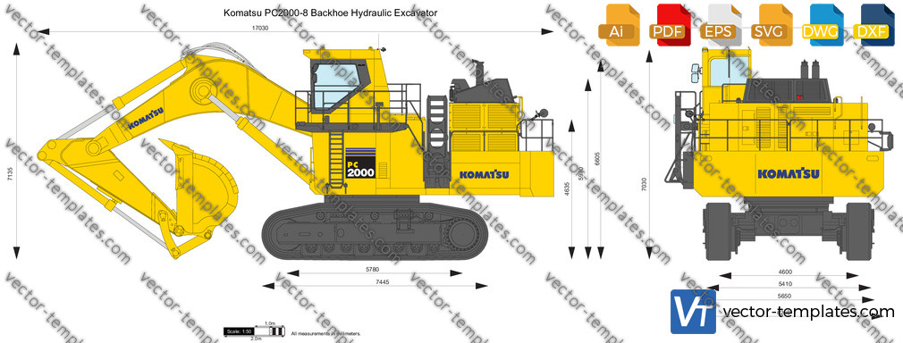 Komatsu PC2000-8 Backhoe Hydraulic Excavator 