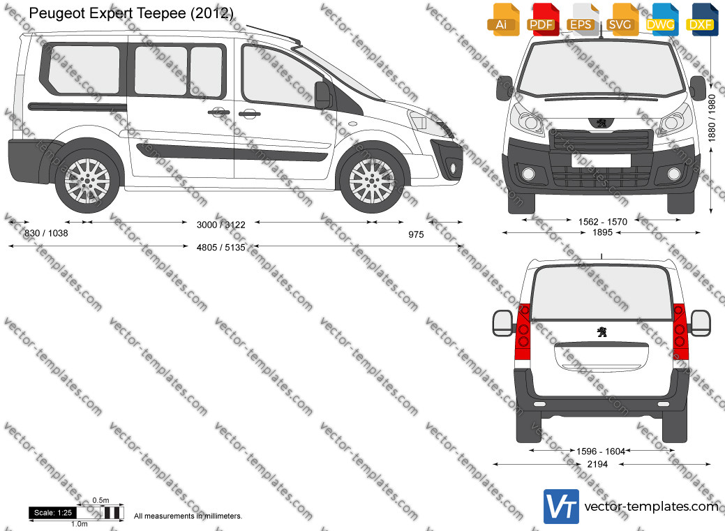 Templates - Cars - Peugeot - Peugeot Expert Teepee