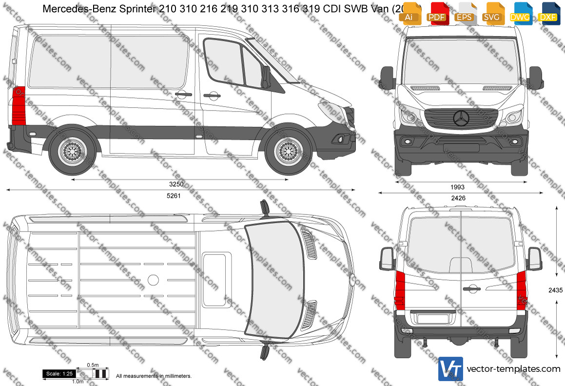 Mercedes-Benz Sprinter 210 310 216 219 310 313 316 319 CDI Van SWB 2013