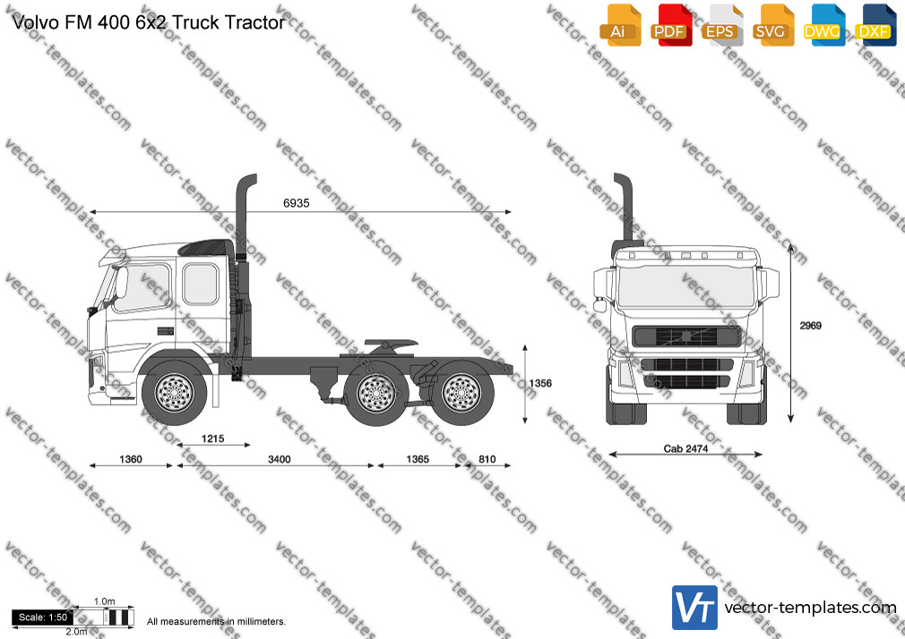 Volvo FM 400 6x2 Truck Tractor 