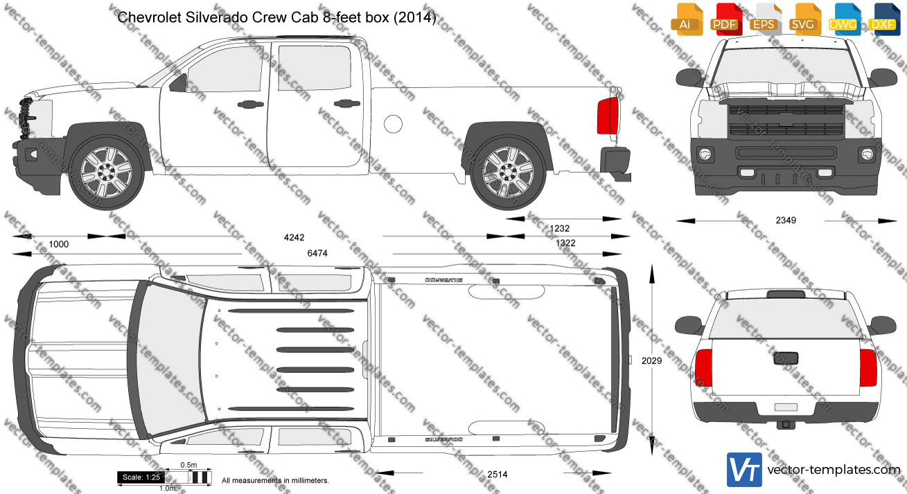 Chevrolet Silverado Crew Cab 8-feet box 2014