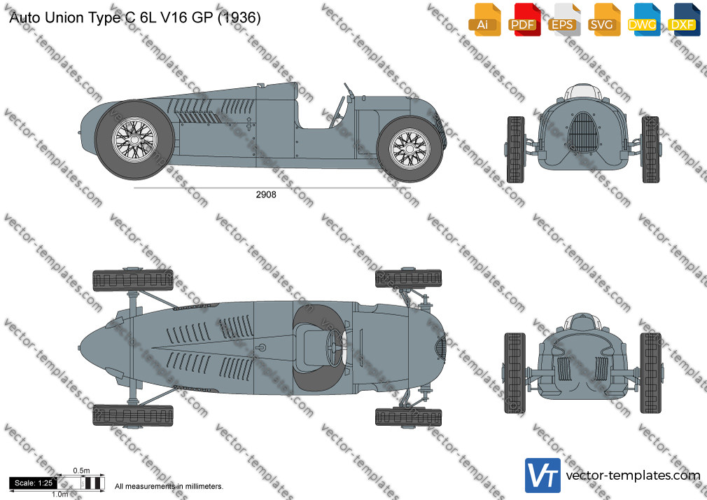 Auto Union Type C 6L V16 GP 1936