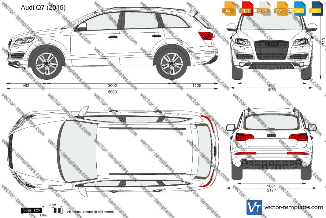 Audi Q7 2025 Vector Templates Lira Shelly