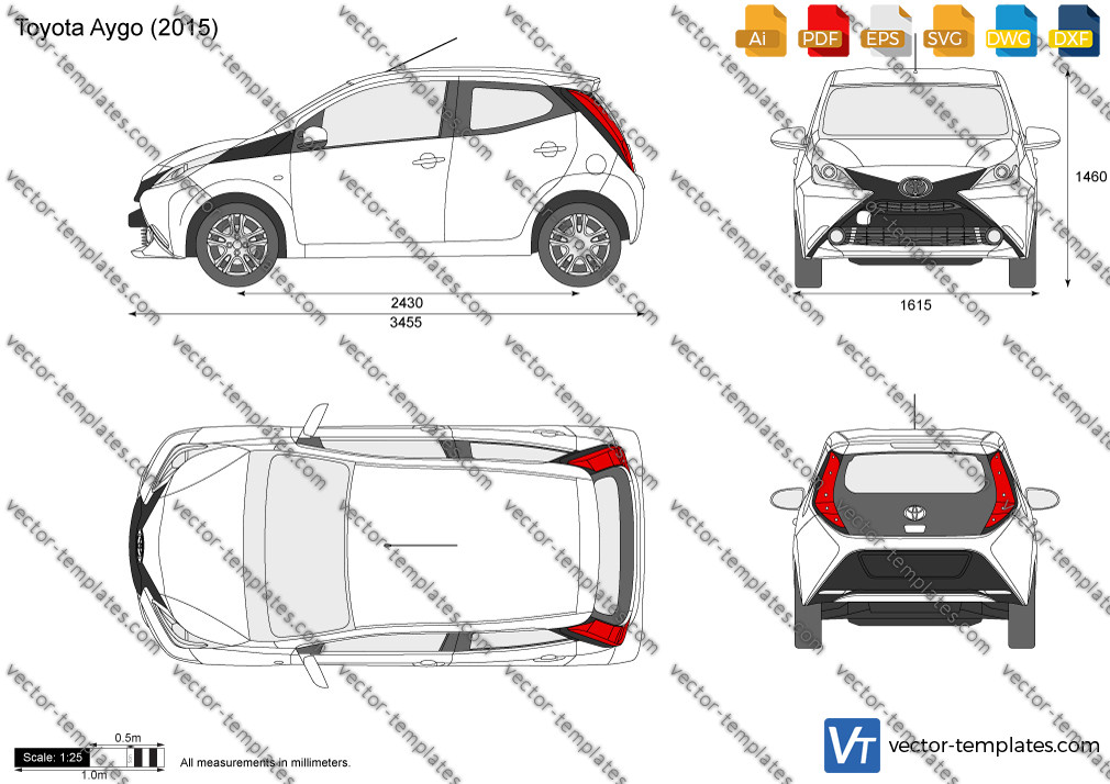 TOYOTA AYGO Autoplane - Gratislieferung