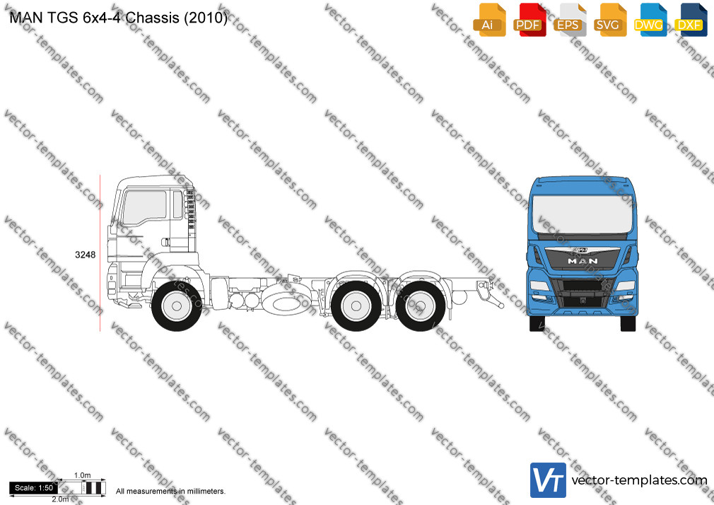 MAN TGS 6x4-4 Chassis 2010