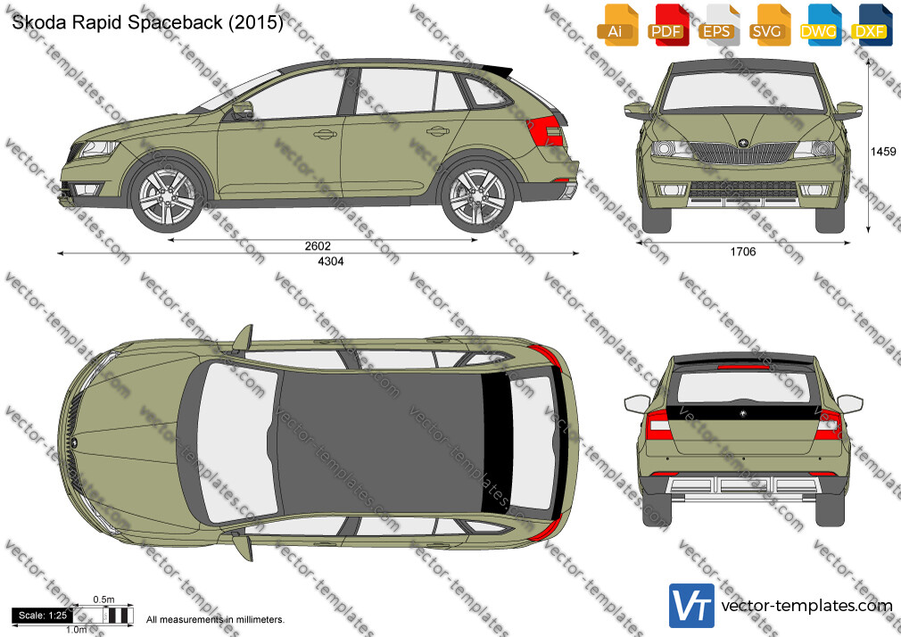 Templates - Cars - Skoda - Skoda Rapid Spaceback