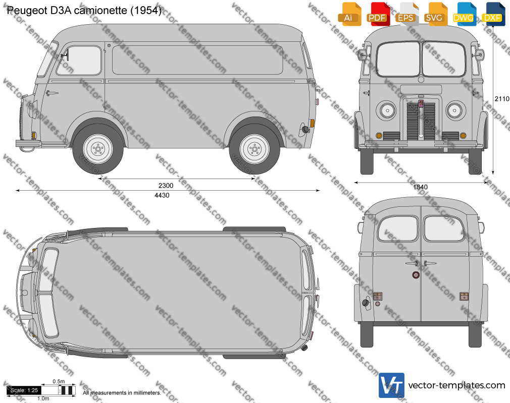 Peugeot D3A camionette 1954