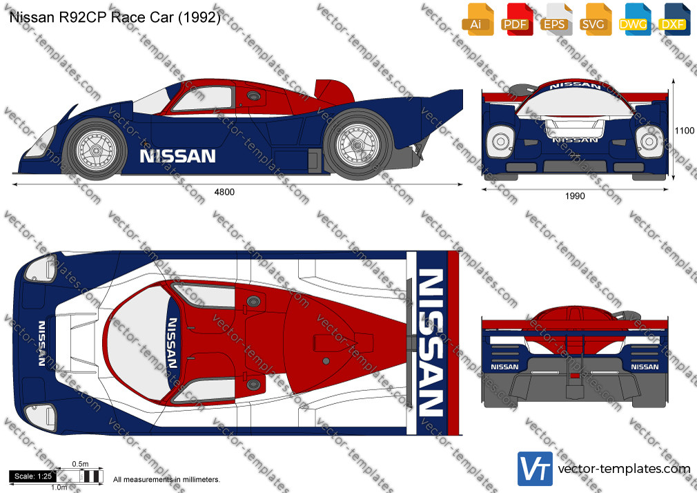 Nissan R92CP Race Car 1992