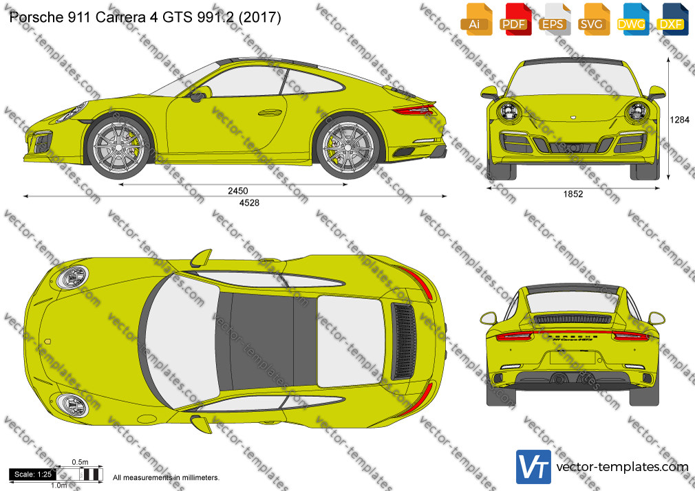 Templates - Cars - Porsche - Porsche 911 Carrera 4 GTS 