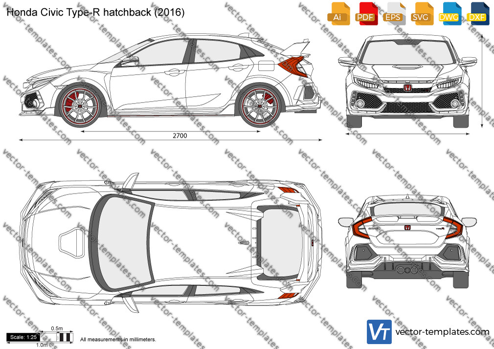 Honda Civic Type-R hatchback FK8 2016