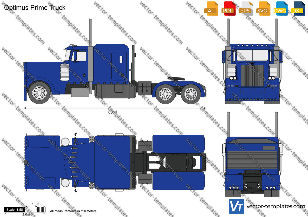 Templates - Trucks - Trucks - Optimus Prime Truck