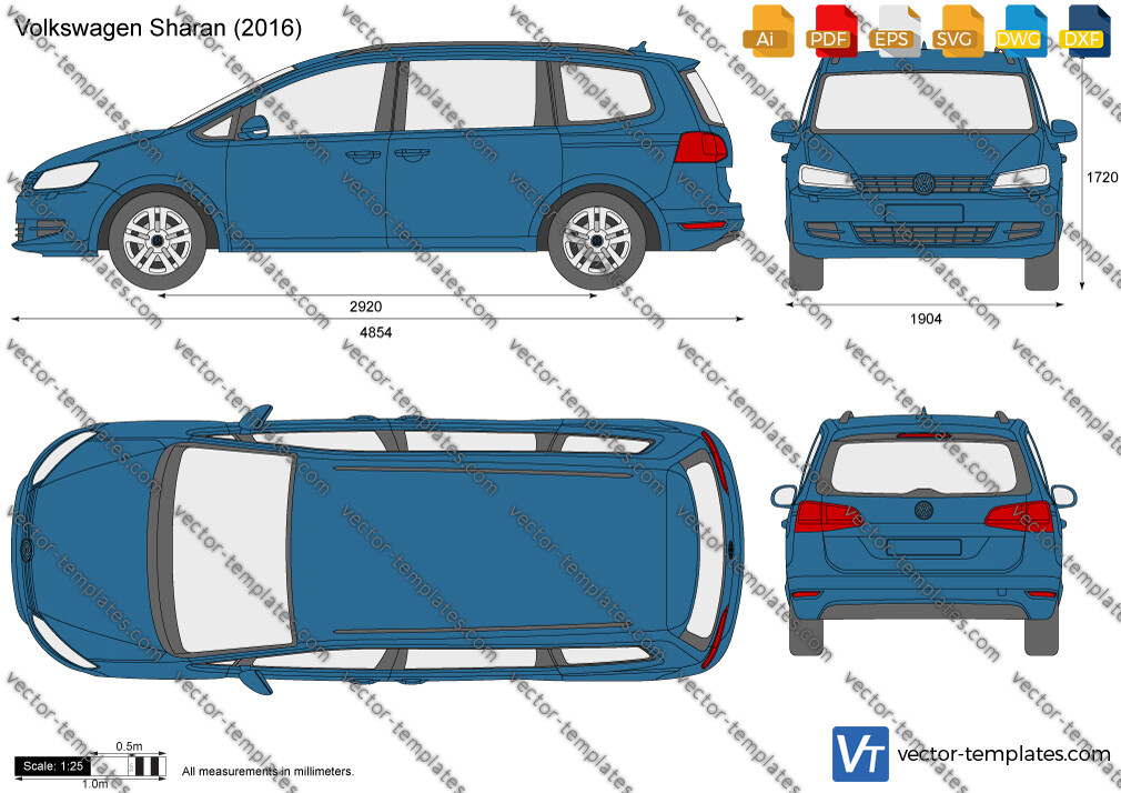 Templates - Cars - Volkswagen - Volkswagen Sharan