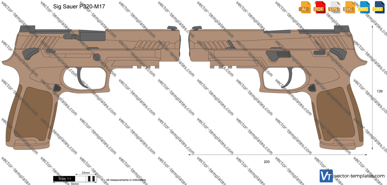 Templates Weapons Pistols Sig Sauer P320M17