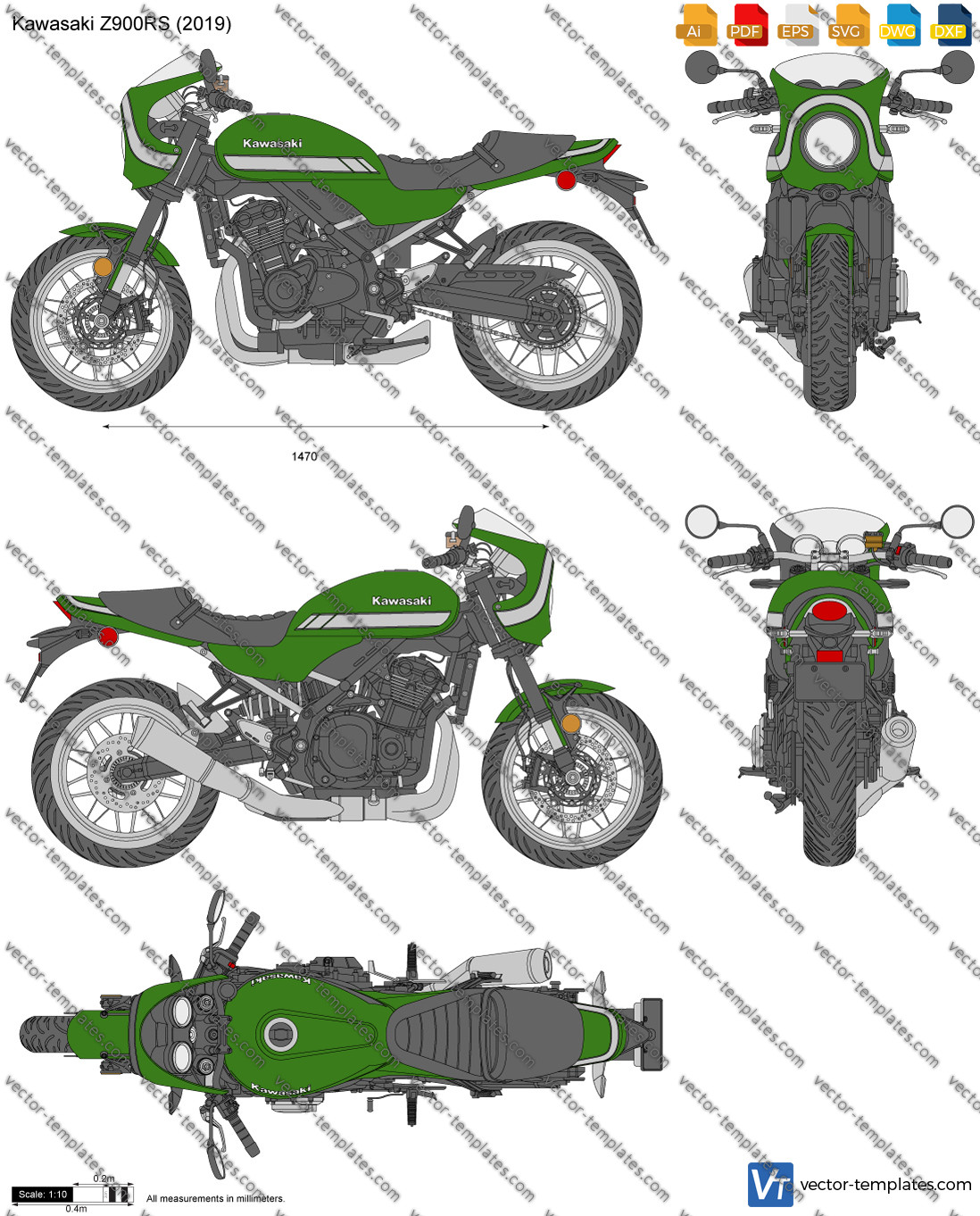 Templates Motorcycles Kawasaki Kawasaki Z900RS
