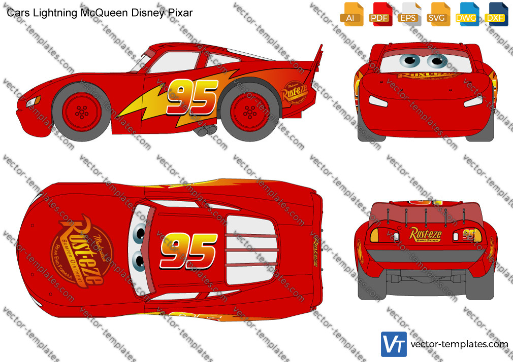 Templates Cars Various Cars Cars Lightning McQueen Disney Pixar