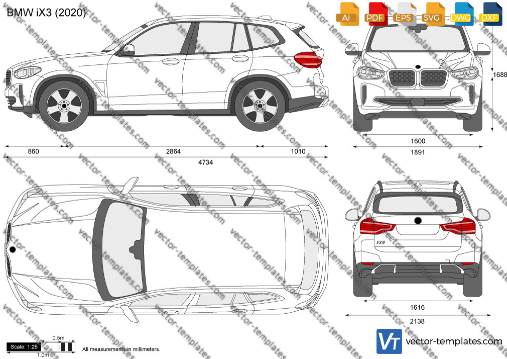 Bmw on sale ix3 dimensions