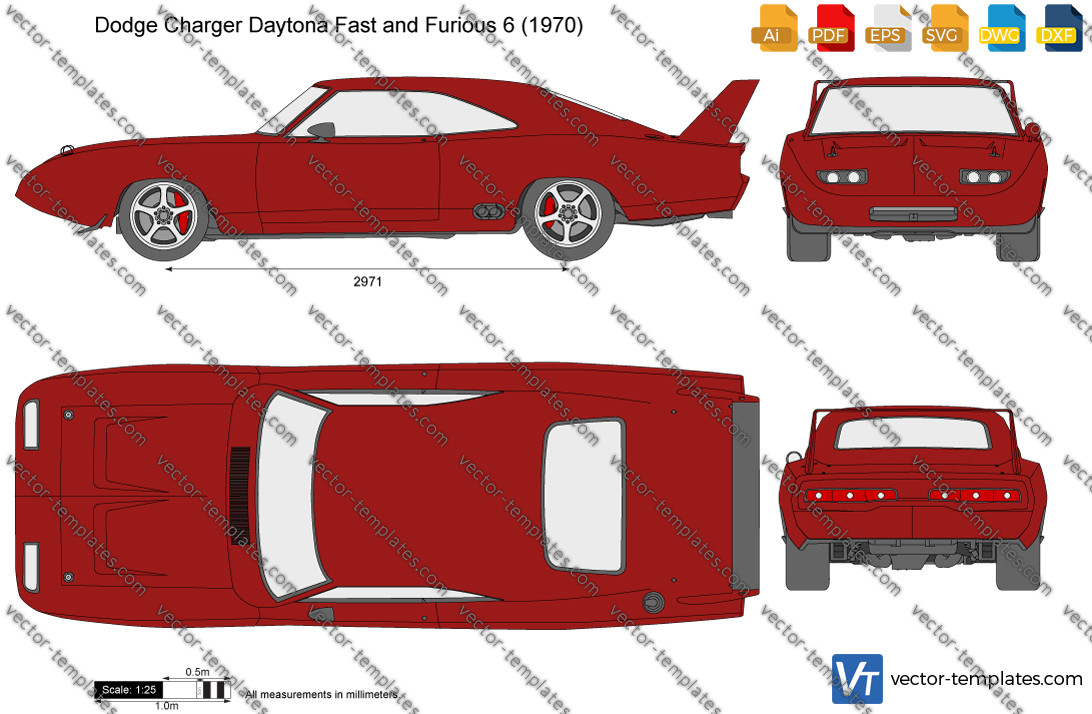 Templates Cars Dodge Dodge Charger Daytona Fast and Furious 6