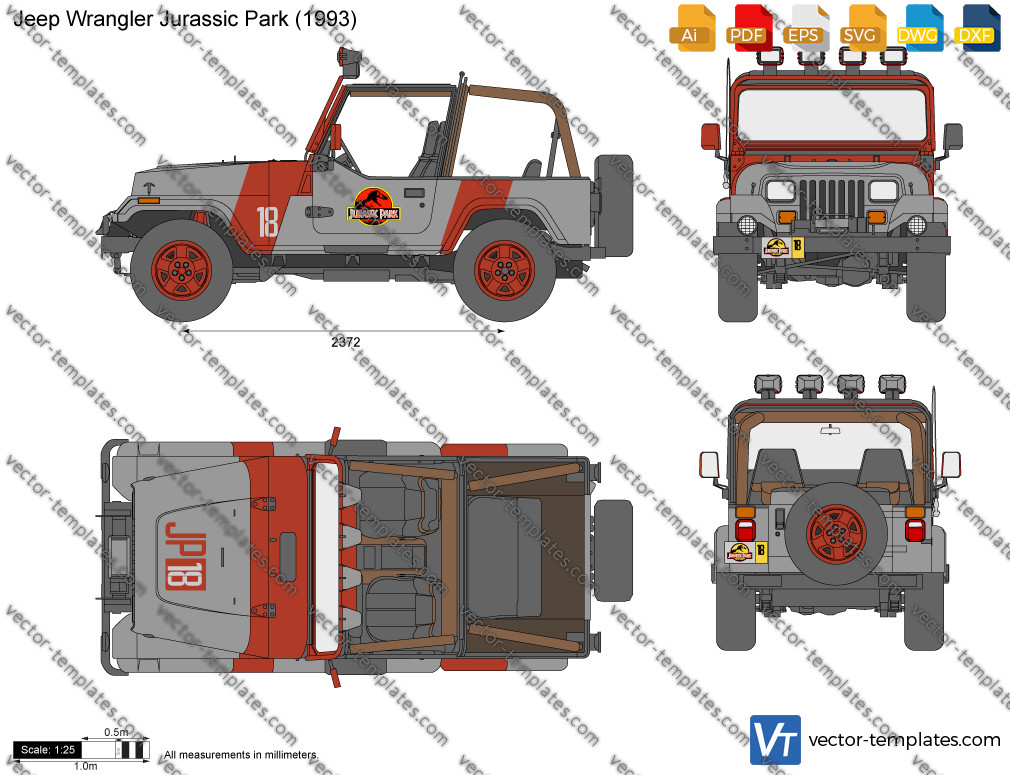 Jurassic world 93 jeep wrangler on sale