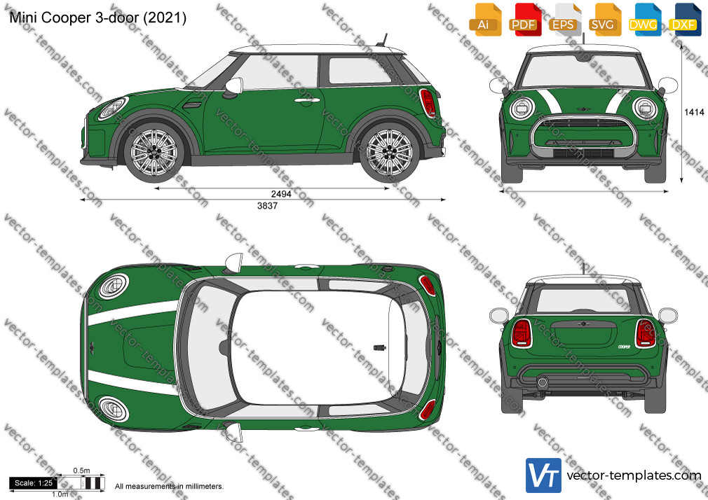 Templates - Cars - Mini - Mini Cooper 3-door