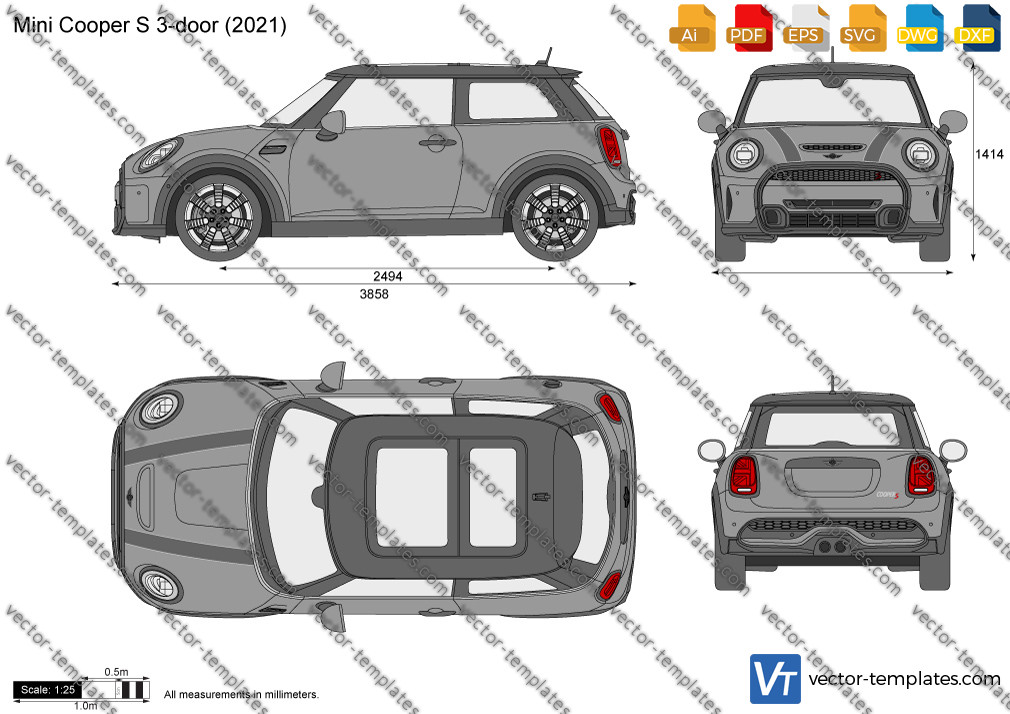 Templates - Cars - Mini - Mini Cooper 3-door