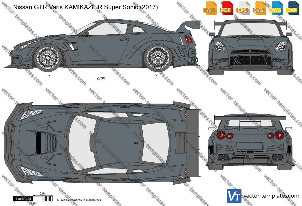 Nissan GTR Varis KAMIKAZE R Super Sonic 2017
