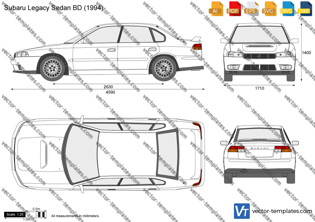 Subaru Legacy Sedan BD 1994