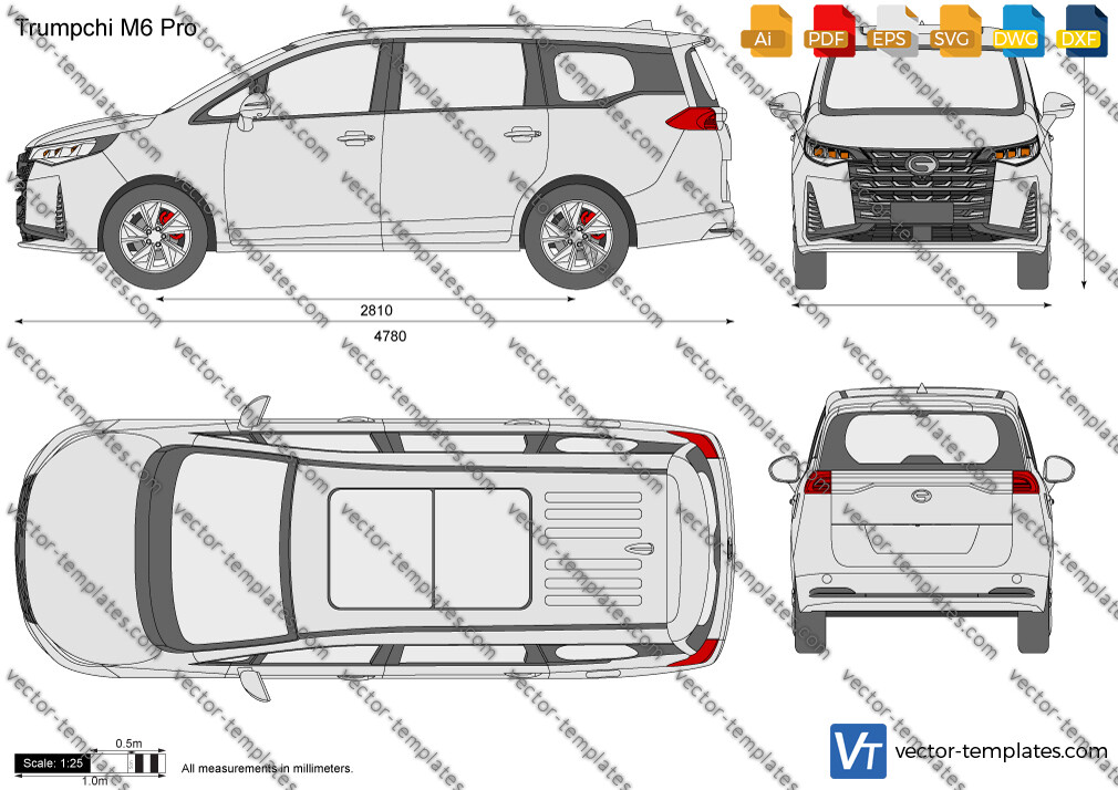 Templates cars various cars trumpchi m6 pro