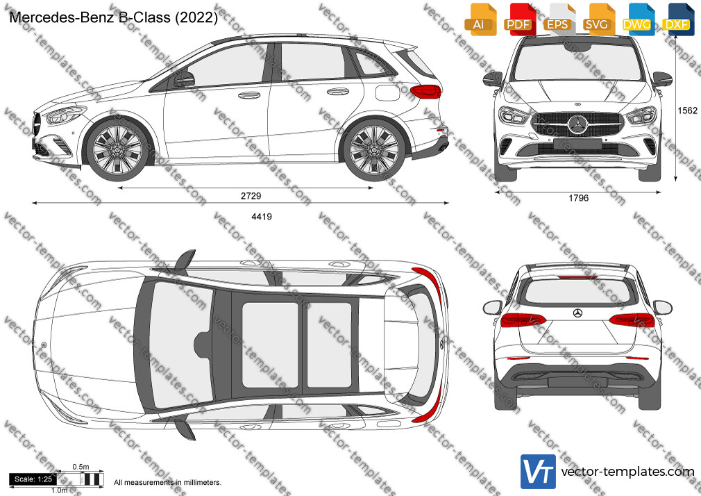 Templates - Cars - Mercedes-Benz - Mercedes-Benz B-Class