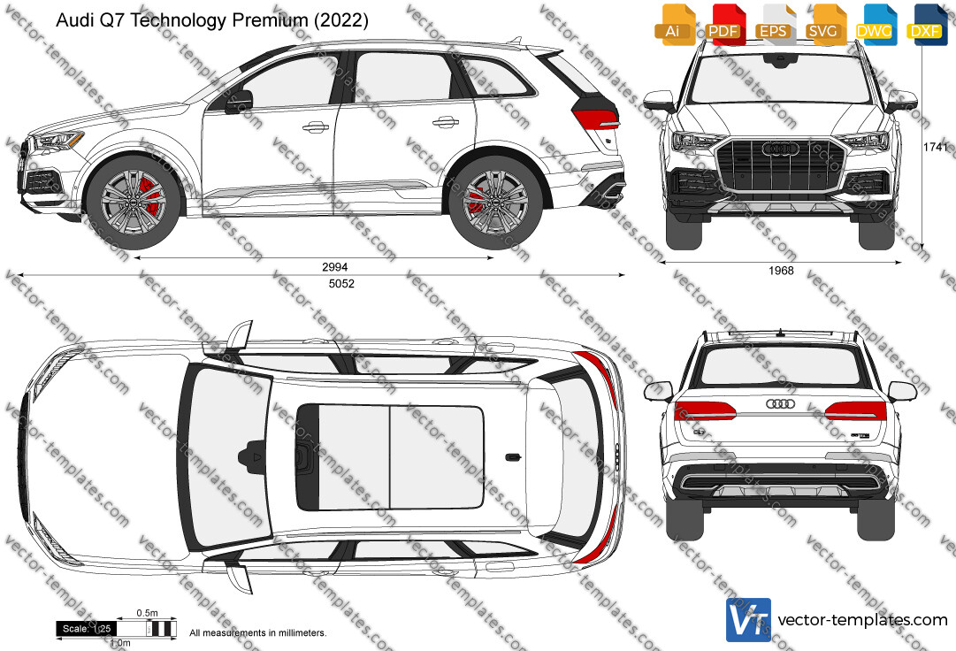 Audi Q7 2025 Vector Templates Lira Shelly