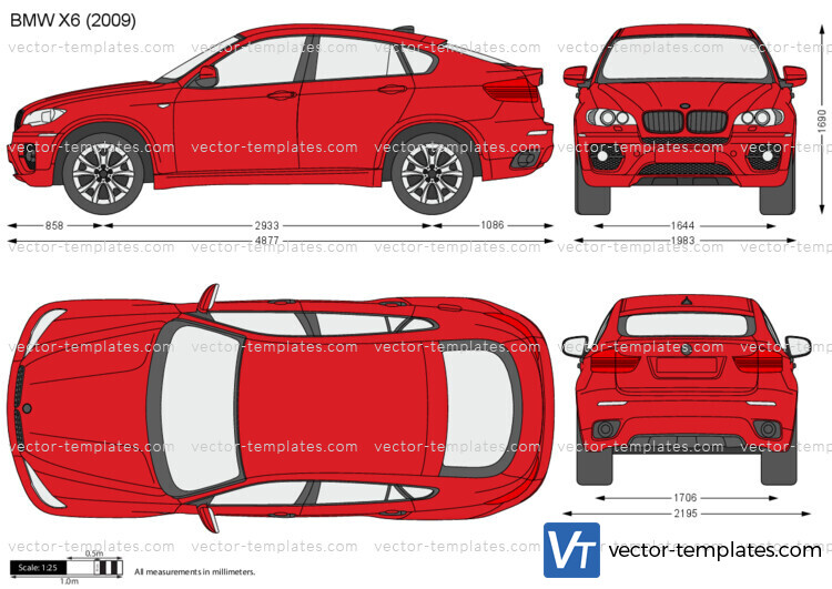 Templates - Cars - BMW - BMW X6 E71