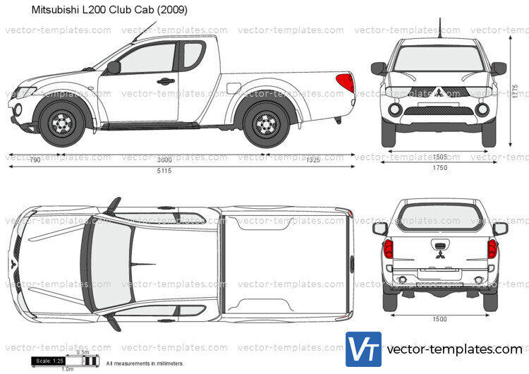 Templates Cars Mitsubishi Mitsubishi L200 Club Cab