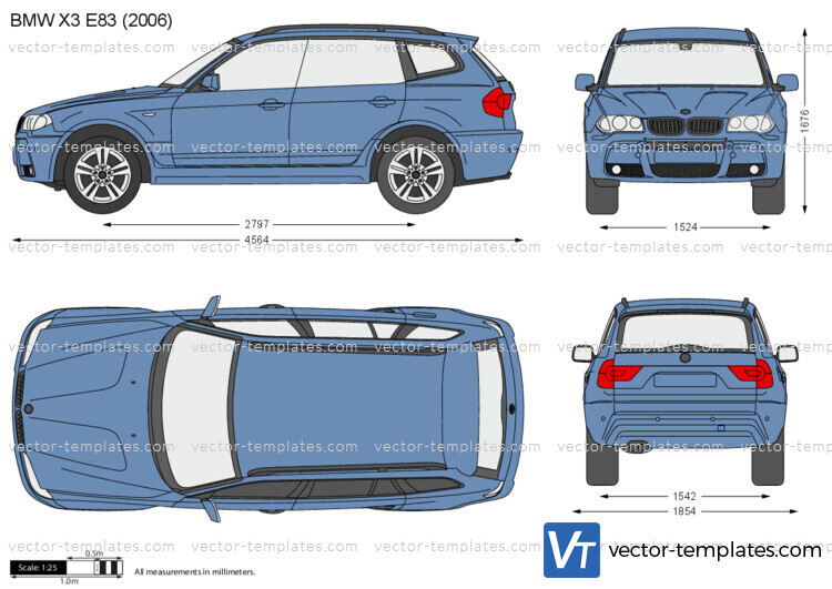 Templates - Cars - BMW - BMW X3 E83