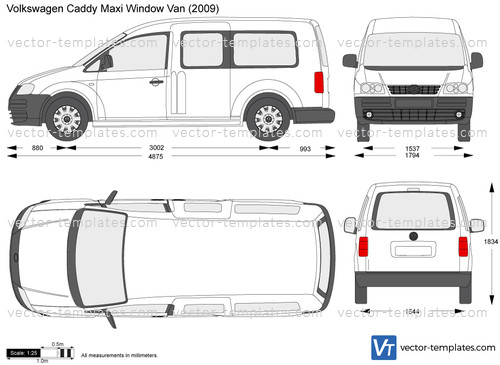 Templates Cars Volkswagen Volkswagen Caddy Maxi Window Van