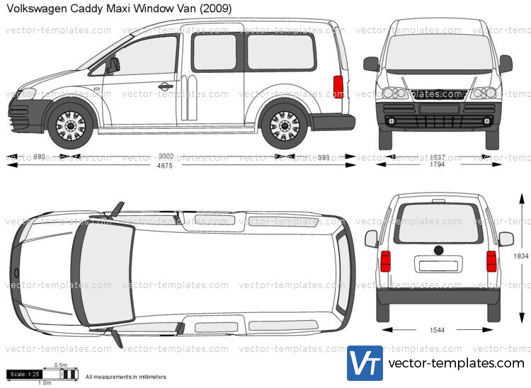 Templates Cars Volkswagen Volkswagen Caddy Maxi Window Van