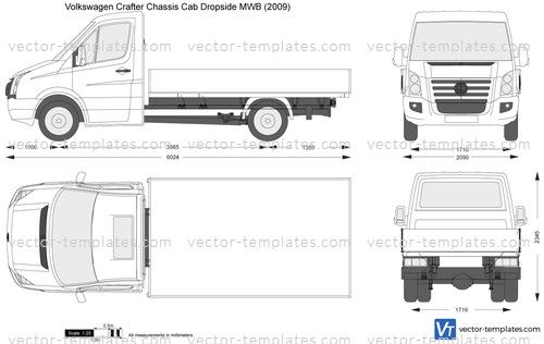 Volkswagen Crafter Chassis Cab Dropside MWB