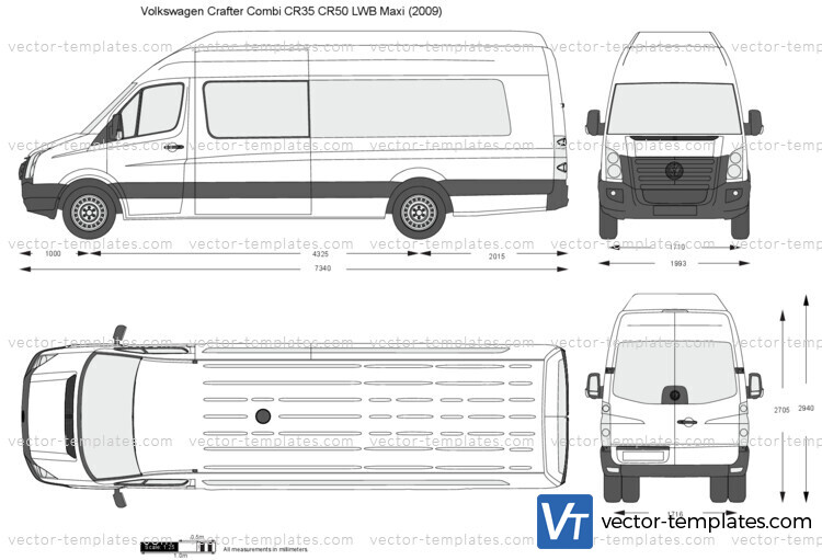 Volkswagen Crafter Combi CR35 CR50 LWB Maxi